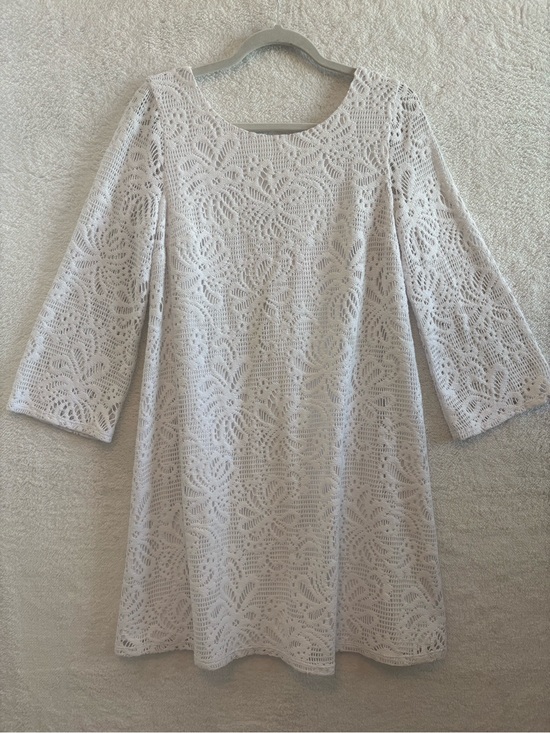 Lilly Pulitzer Dresses & Skirts - Lilly Pulitzer Foley Resort White Whirlpool Knit Lace Dress Size Medium NWT